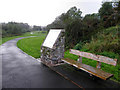 Seat and Information board, Dromore Riverside Park