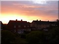 Northbourne: fiery sky at sunrise