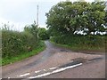 Minor road near Lower Burrowton