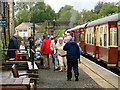 A busy time at Leyburn station on the Wensleydale Railway