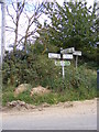 TM4253 : Roadsign on Ferry Road, Sudbourne by Geographer