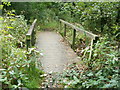 Wooden footbridge near Llantarnam Park Way, Cwmbran