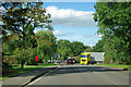 Lorry manoeuvres on the B2128