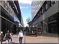 View of the shopping arcade in Westfield Stratford City