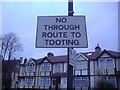 Self explanatory road sign, Christchurch Road