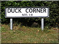 Ducks Corner sign