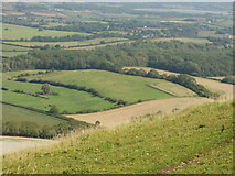 TQ5307 : Looking towards Arlington Reservoir from Firle Beacon by Peter S