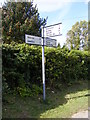 TM3344 : Roadsign on Lodge Road by Geographer