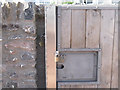 SX9372 : Detail: Gate No.10 locked open by Robin Stott