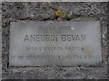 Plaque on the Aneurin Bevan Memorial