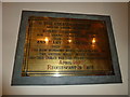 Brass memorial, St Mary Copythorne