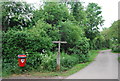 Footpath sign, Downs Link