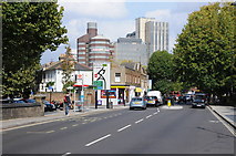 TQ2378 : Hammersmith Bridge Road by Philip Halling