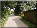 TM3849 : Lane near High corner Farm & High Corner Postbox by Geographer