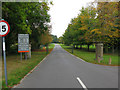 Entrance to Swindon crematorium