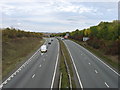 The A14 at junction 2, near Kelmarsh