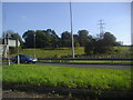 The A5 by the M1 junction, Flamstead