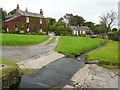NY5052 : Village green and ford, Cumwhitton by Rose and Trev Clough