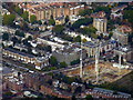 Kensington High Street from the air