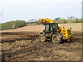 Farm machine near Kirkton of Lethendy