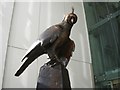 Bronze falcon in Eastgate Mall, Inverness