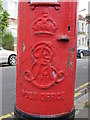 Edward VII postbox, Wakeman Road / Rainham Road, NW10 - royal cipher