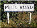 Mill Road sign