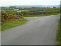 Junction for Brecon on the road to Llanfrynach