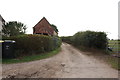 Track at the side of Coton House, Whittington