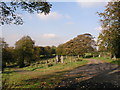 View from path in Blackburn Cemetery