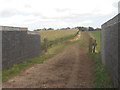 Farm track over the railway