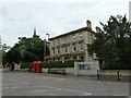 Phone boxes near the parish church