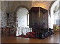 Giant chessboard on the third floor of the Keep at Carrickfergus Castle