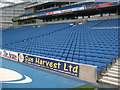 TQ3408 : Seating in West Stand - Amex Stadium by Paul Gillett