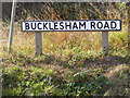 Bucklesham Road sign