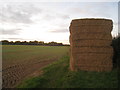 SU5950 : Lone haystack by Mr Ignavy