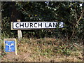 Church Lane sign