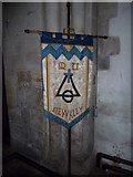 SP8526 : St Michael & All Angels, Stewkley- banner by Basher Eyre