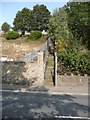 Public footpath between two demolition sites, Luddendenfoot