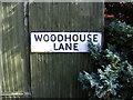 Woodhouse Lane sign