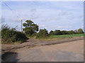 Bridleway to Hill Farm, Newbourne Road & entrance to White Cottages