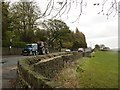 Land Rover being hauled away on a trailer