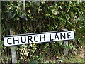 Church Lane sign