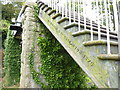 De Winton foundry inscription on footbridge, Caernarfon