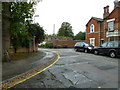 Looking from Waterloo Road towards Pine Crest Mews