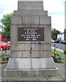 SP2382 : World War II plaque, Cyclists' War Memorial  by Robin Stott