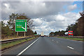 A1 - approaching the A620 junction