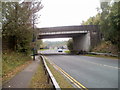 Cwmbran Drive approaches Maendy Way bridge, Cwmbran