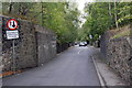 Works Road at former railway bridge