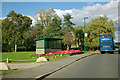 Village green and bus shelter, Newton under Roseberry